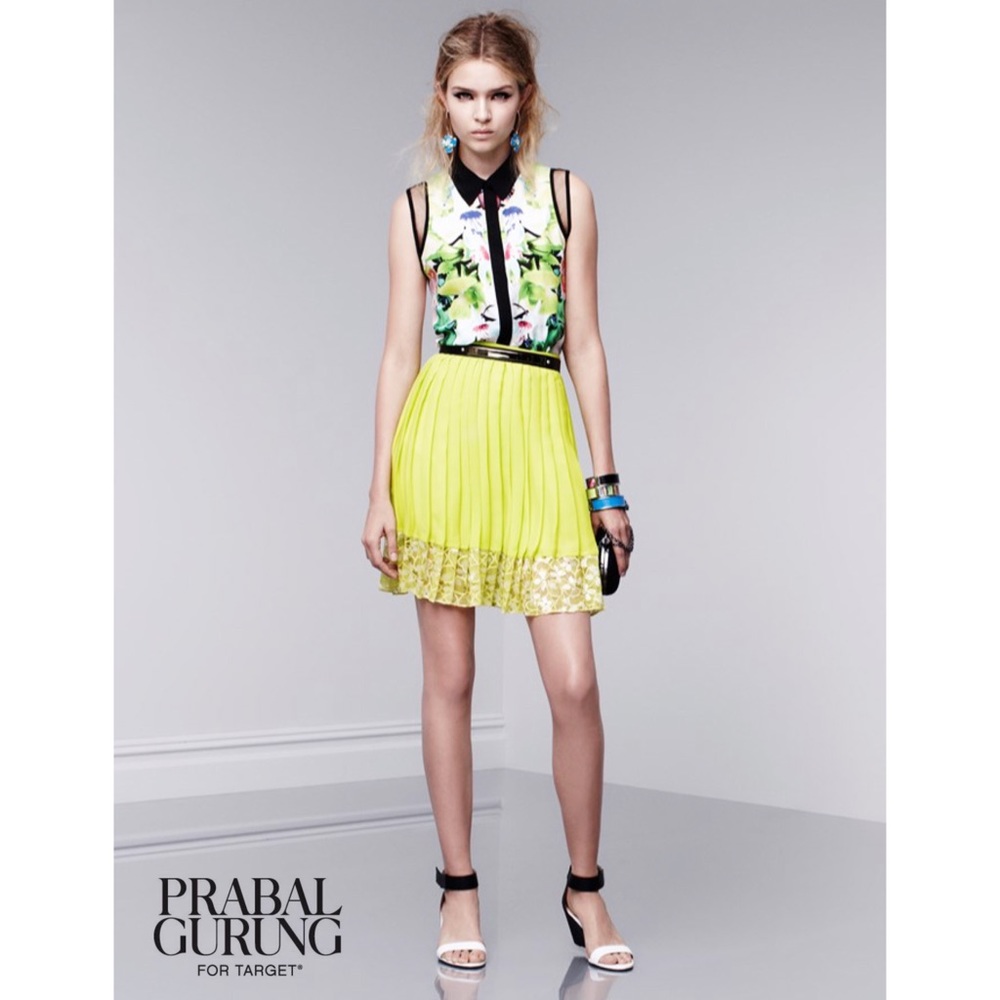 PRABAL GURUNG for Target Black Sleeveless Shirt